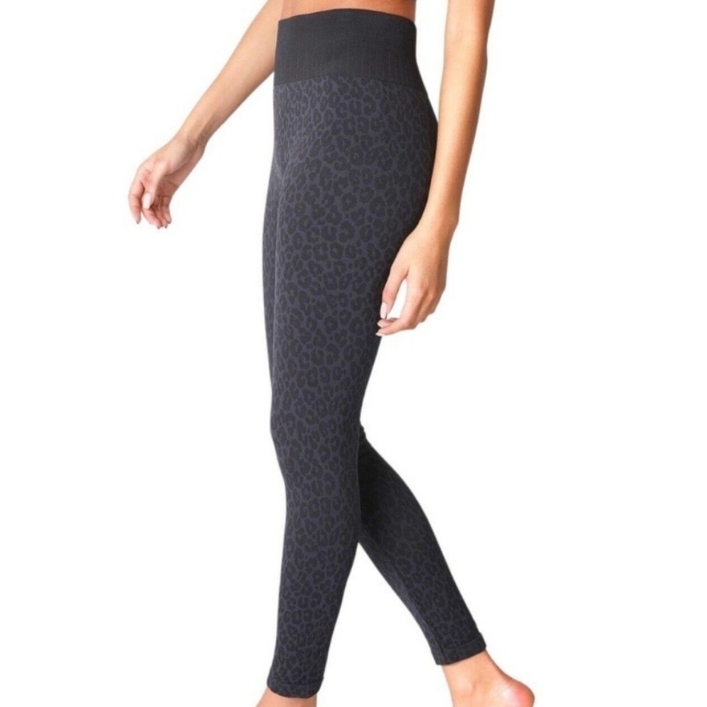 NikiBiki Leopard Seamless Legging Blue Black OSFM